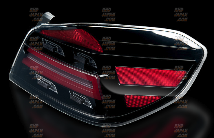 CORAZON WRX LED テールランプ Type-R BLACK Black Corazon Type R Tail Lights For My STI (Designed In